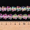 Electroplate Glass Beads Strands X-EGLA-T028-02C-4