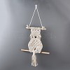 Cotton Cord Macrame Woven Wall Hanging HJEW-C010-18-3