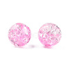 Transparent Crackle Acrylic Beads CACR-N002-18B-1