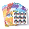 Rectangle with Tie-Dye Pattern Kraft Paper Bag CARB-PH0002-07-1