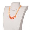 Personalized ABS Plastic Cable Chain Necklaces NJEW-JN03220-7