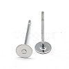 Non-Tarnish 304 Stainless Steel Stud Earring Findings X-STAS-E025-6-2