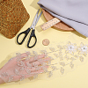3D Flower Pattern Rayon & Polyester Sew on Appliques DIY-WH0308-361-3