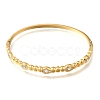 304 Stainless Steel Pave Clear Cubic Zirconia Teardrop Hinged Cuff Bangles for Women SA-CBAF851-06G-4