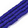 Handmade Polymer Clay Beads Strands CLAY-R089-6mm-007-1