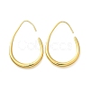 Teardrop Brass Dangle Earrings EJEW-R018-01G-4
