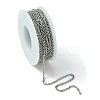 Tarnish Resistant 304 Stainless Steel Cable Chains CHS-H001-2mm-15P-4