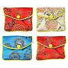 Rectangle Floral Embroidery Cloth Zipper Pouches ABAG-YW0001-03A-1