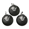 Natural Lava Rock Pendants KK-F751-M-A11-1