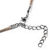 Waxed Cord Necklace Making NCOR-T003-02-6