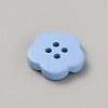 Spray Painted Plastic Buttons FIND-WH0152-394B-11-2