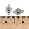 304 Stainless Steel Snap Clasps X-STAS-K311-03P-3