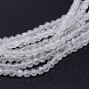 Natural Quartz Crystal Round Beads Strands G-J303-01-10mm-1