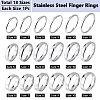 18Pcs 18 Styles 201 Stainless Steel Finger Rings RJEW-SC0001-37P-2