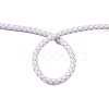 Braided Cowhide Leather Cord NWIR-N005-01R-3mm-4