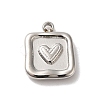 Non-Tarnish 304 Stainless Steel Charms STAS-L022-273P-1