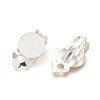 Brass Blank Base Clip-on Earring Cabochon Setting X-KK-M019-03S-5