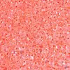 6/0 Inside Colours Transparent Glass Seed Beads SEED-T007-07H-2