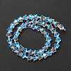 Transparent Glass Beads Strand X1-GLAA-F112-02I-4