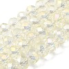 Electroplate Glass Beads Strands EGLA-D020-8x5mm-70-1