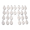 26Pcs 304 Stainless Steel Pendants STAS-H258-04P-1