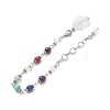 Natural & Synthetic Gemstone Chakra Pointed Dowsing Pendulums PALLOY-JF02089-2