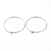 316 Surgical Stainless Steel Hoop Earring Findings STAS-J025-01E-P-2