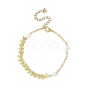 Natural Cultured Freshwater Pearl Beads Link Bracelets BJEW-JB12857-01-2