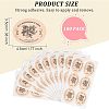 30Sheets Self-Adhesive Kraft Paper Gift Tag Stickers DIY-OC0009-12-2