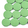 Painted Natural Poplar Wood Beads WOOD-S045-063B-05-1