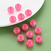 Transparent Crackle Acrylic Beads MACR-S373-66B-N09-6