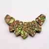 Assembled Bronzite and Imperial Jasper Beads Strands G-P297-L01-3