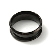 304 Stainless Steel Grooved Finger Ring Settings RJEW-WH0010-08A-EB-2