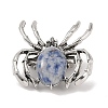 Natural Blue Spot Jasper Brooches G-A224-01AS-03-1