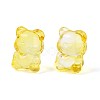 Baking Paint Transparent Glass Beads DGLA-N018-02J-2