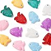 14Pcs 7 Colors Glass Enamel Beads LAMP-FS0001-59-2