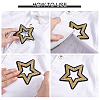 30Pcs 3 Styles Polyester & Sequins Patches PATC-NB0001-55-3