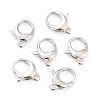Brass Lobster Claw Clasps X-KK-D065-02P-1