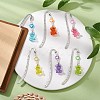 6Pcs 6 Styles Tibetan Style Alloy Hook Bookmarks AJEW-JK00324-2