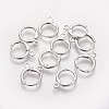 Brass Huggie Hoop Earring Findings X-KK-L179-04P-A-1