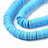 Flat Round Handmade Polymer Clay Beads CLAY-R067-10mm-36-3
