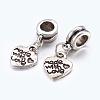 Men Valentines Day Gift Ideas Alloy European Dangle Charms PALLOY-JF00001-15-1