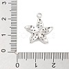 Brass Pave Clear Cubic Zirconia Pendants KK-Z061-09P-01-3