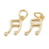 Brass Micro Pave Cubic Zirconia Pendants KK-G544-40G-1