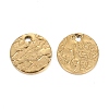 Ion Plating(IP) 304 Stainless Steel Charms STAS-I157-09B-G-2