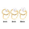 Oval Brass Cup Peg Ring Settings KK-N274-38G-4