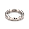 Non-Tarnish 304 Stainless Steel Spring Gate Rings STAS-M296-01P-D-2