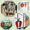 PP Plastic Slippers Hook Hangers FIND-WH0366-019-6
