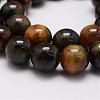 Natural Yellow Blue Tiger Eye(Dyed & Heated) Bead Strands G-P230-07-12mm-3