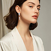 Brass Stud Earring Findings KK-ME0002-57-5